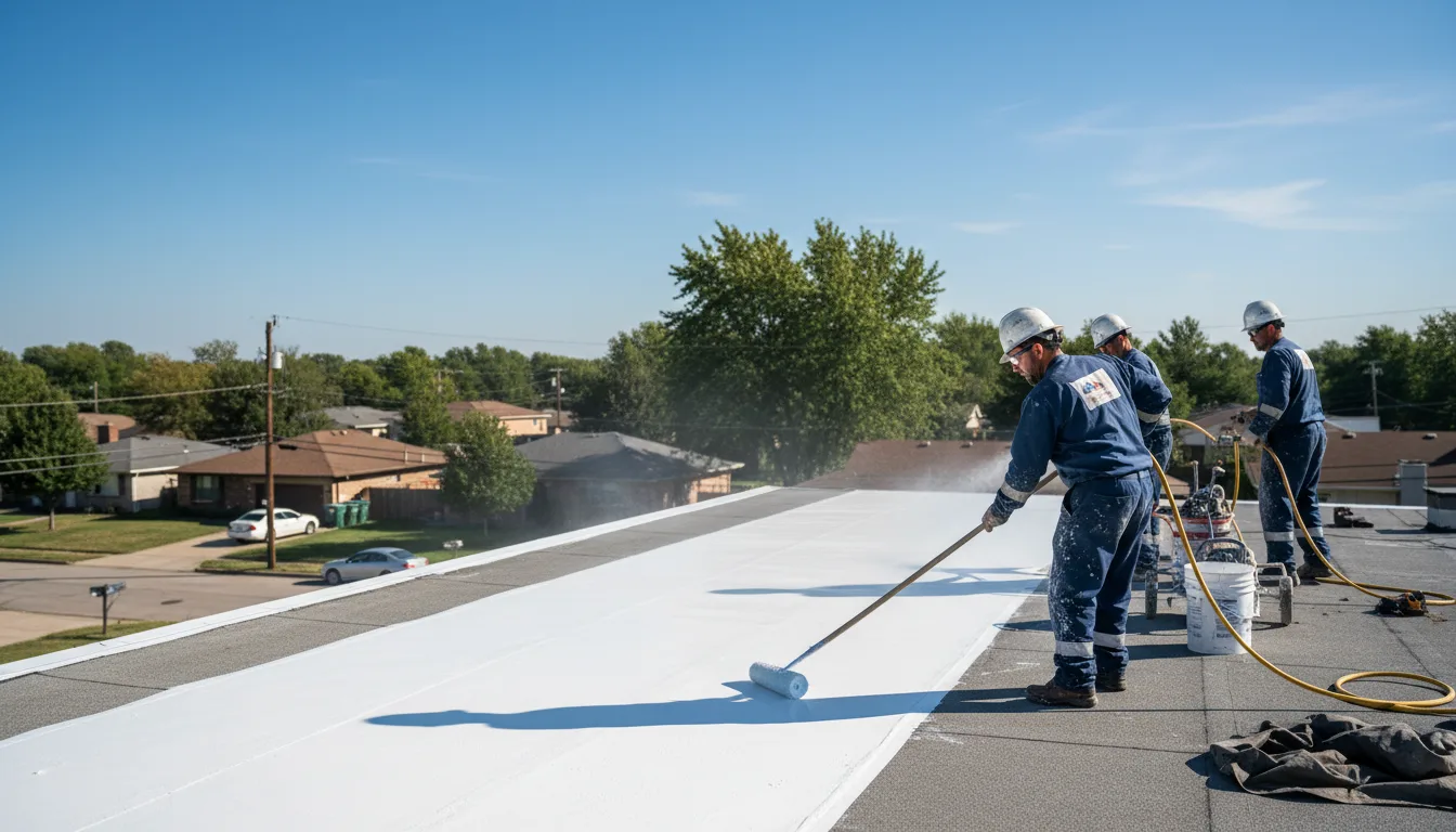 Commercial roof coating in Oto, IA near me